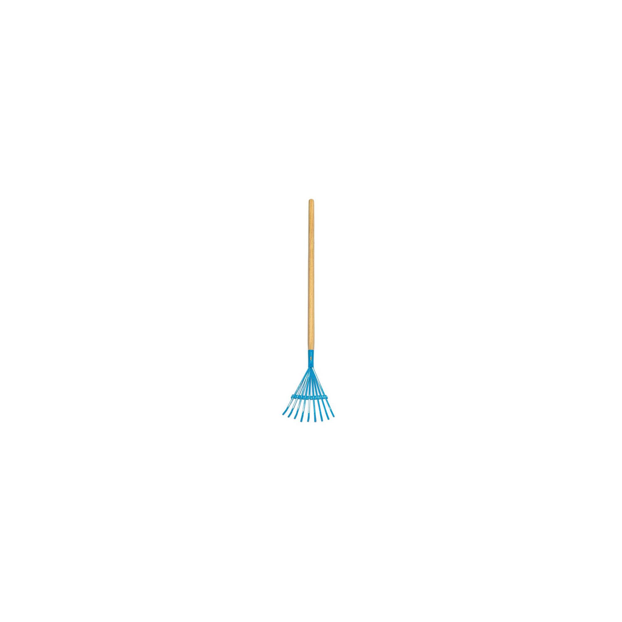 Jouet de plage - Balai à feuille pour enfant - Bleu - Manche en bois - Image 6