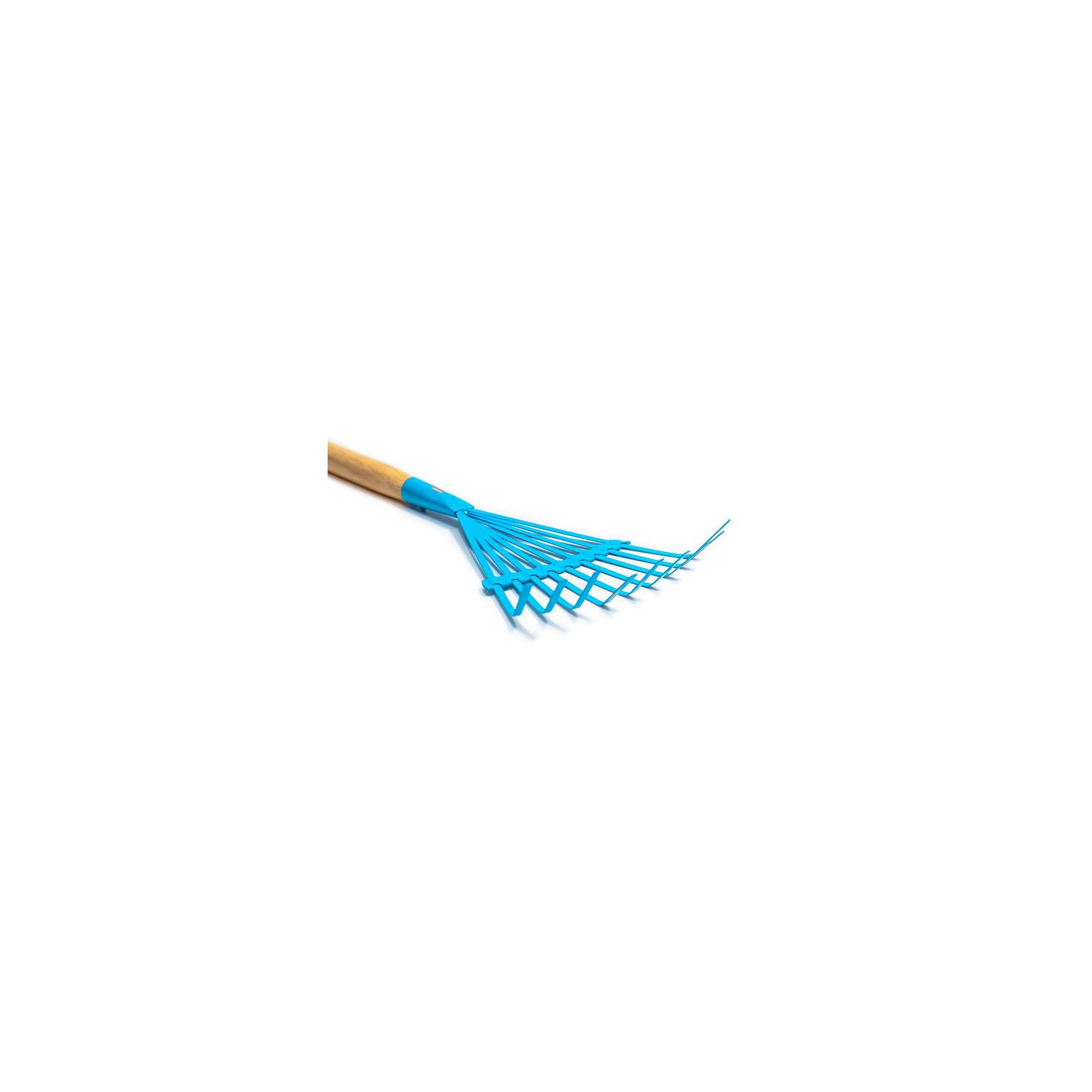 Jouet de plage - Balai à feuille pour enfant - Bleu - Manche en bois - Image 7