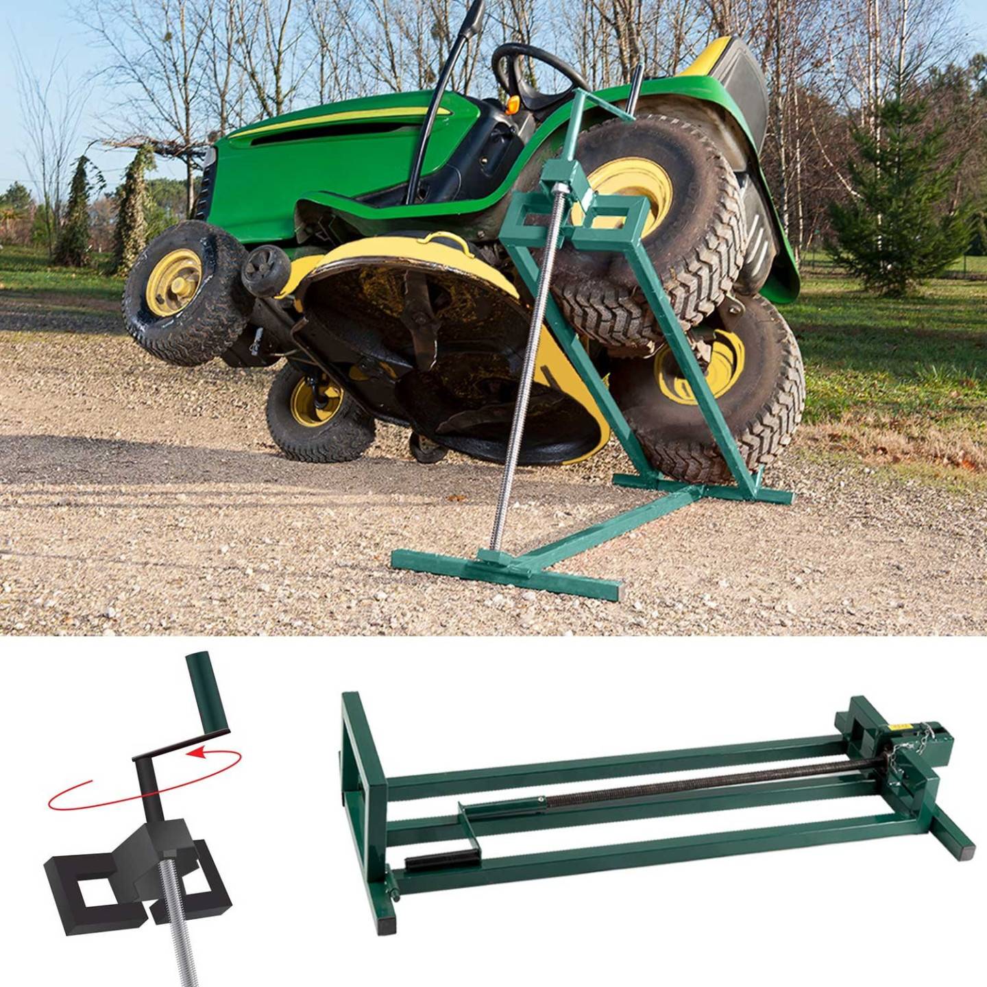 Cric lève tracteur tondeuse 400 KG - Image 4
