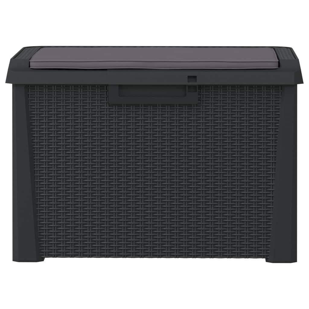 Vidaxl - Boîte de rangement jardin coussin de siège anthracite 125 L PP vidaXL 364211 - Image 7