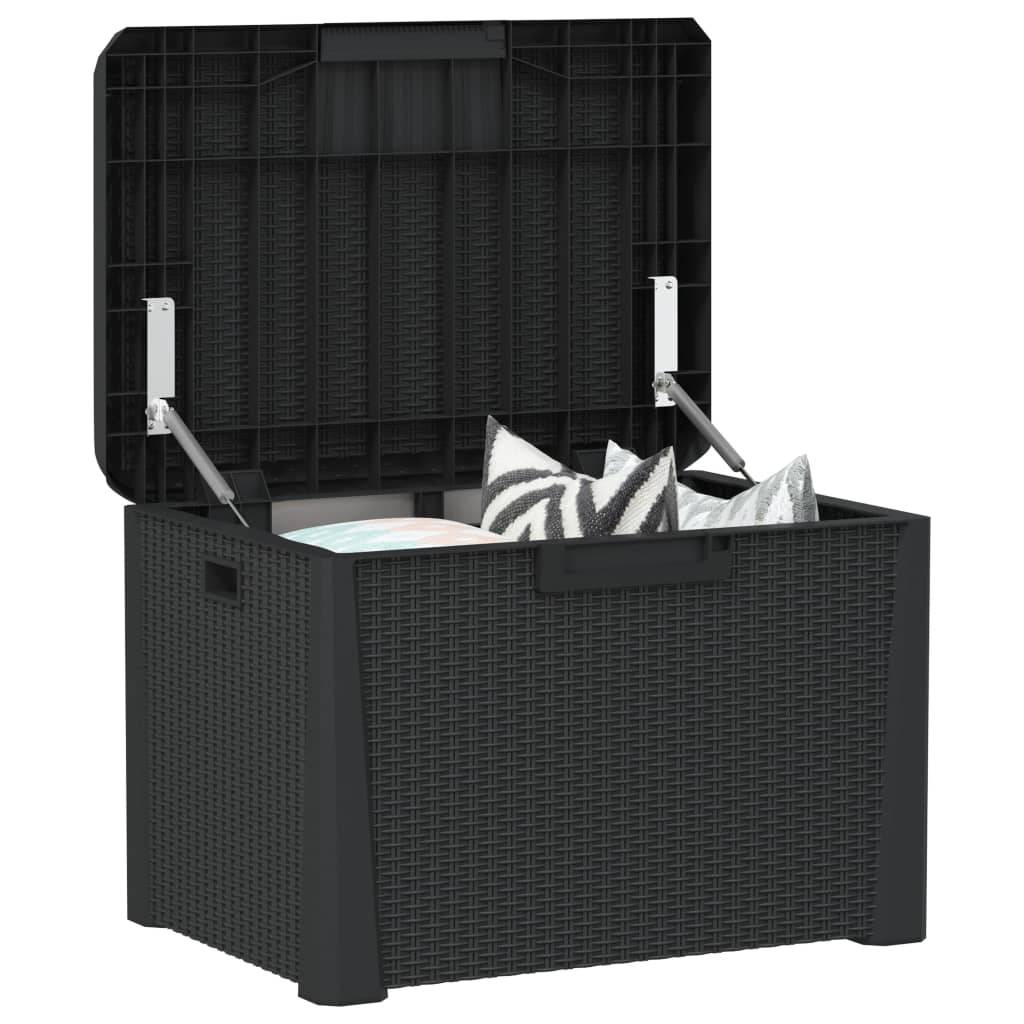 Vidaxl - Boîte de rangement jardin coussin de siège anthracite 125 L PP vidaXL 364211 - Image 5