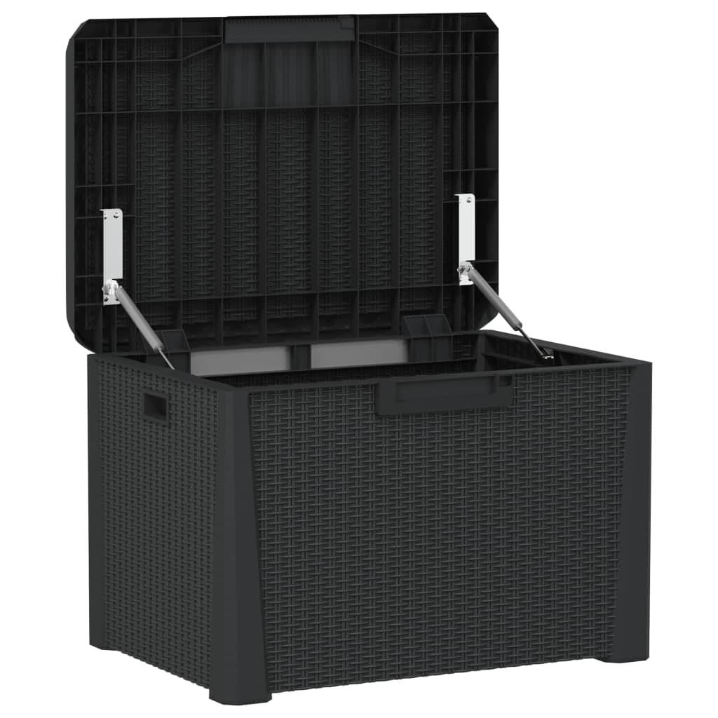 Vidaxl - Boîte de rangement jardin coussin de siège anthracite 125 L PP vidaXL 364211 - Image 6