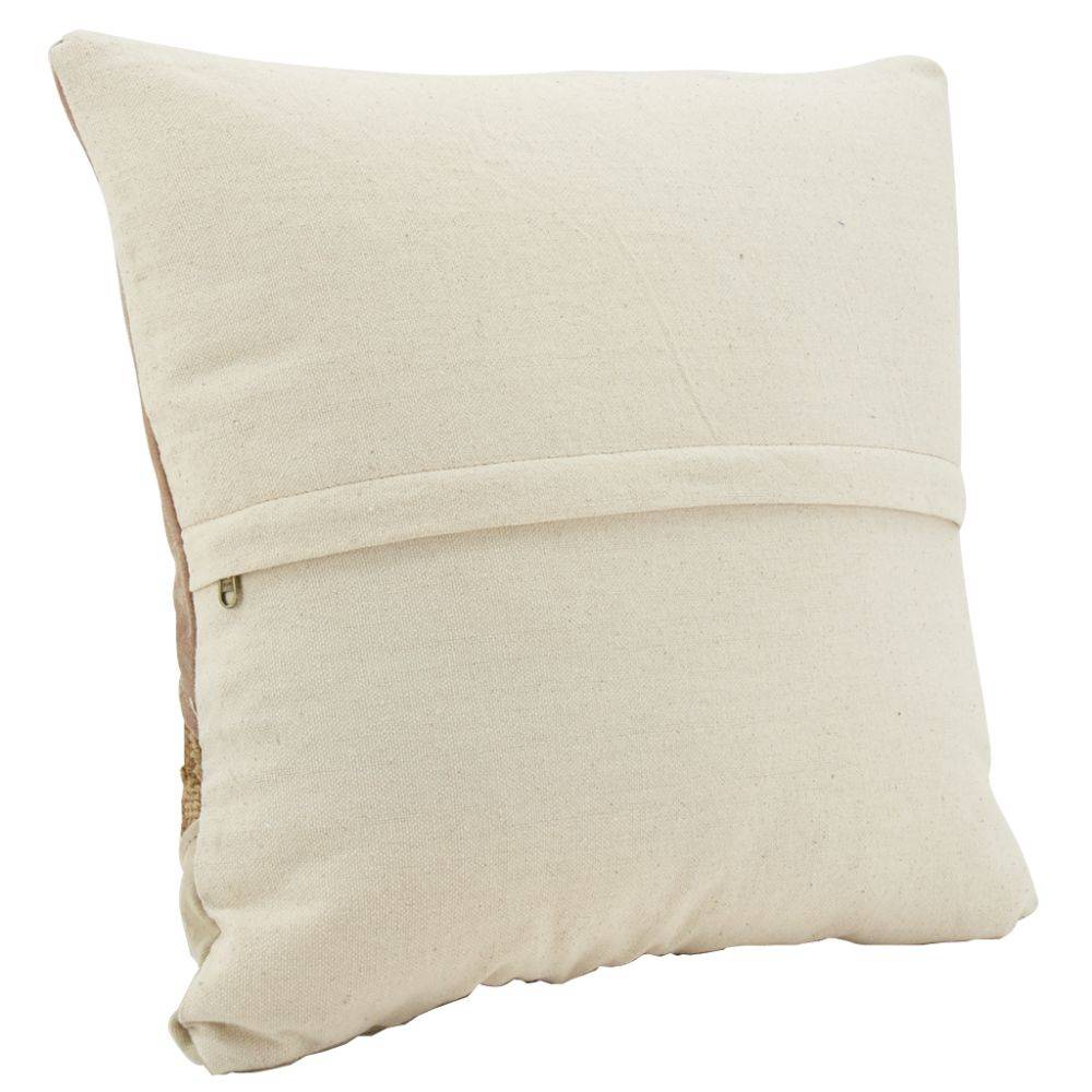 Aubry Gaspard - Coussin en coton kilim et en cuir (Lot de 3) - Image 2