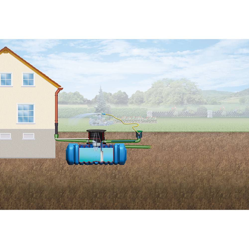 Cuve de récupération d'eau de pluie 7000l enterrée - kit jardin – garantia - Image 4