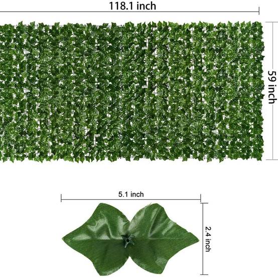 Lierre Artificiel Feuilles de Pommier pour Extérieur - Décoration de Clôture et Intimité - Lytech - Image 2