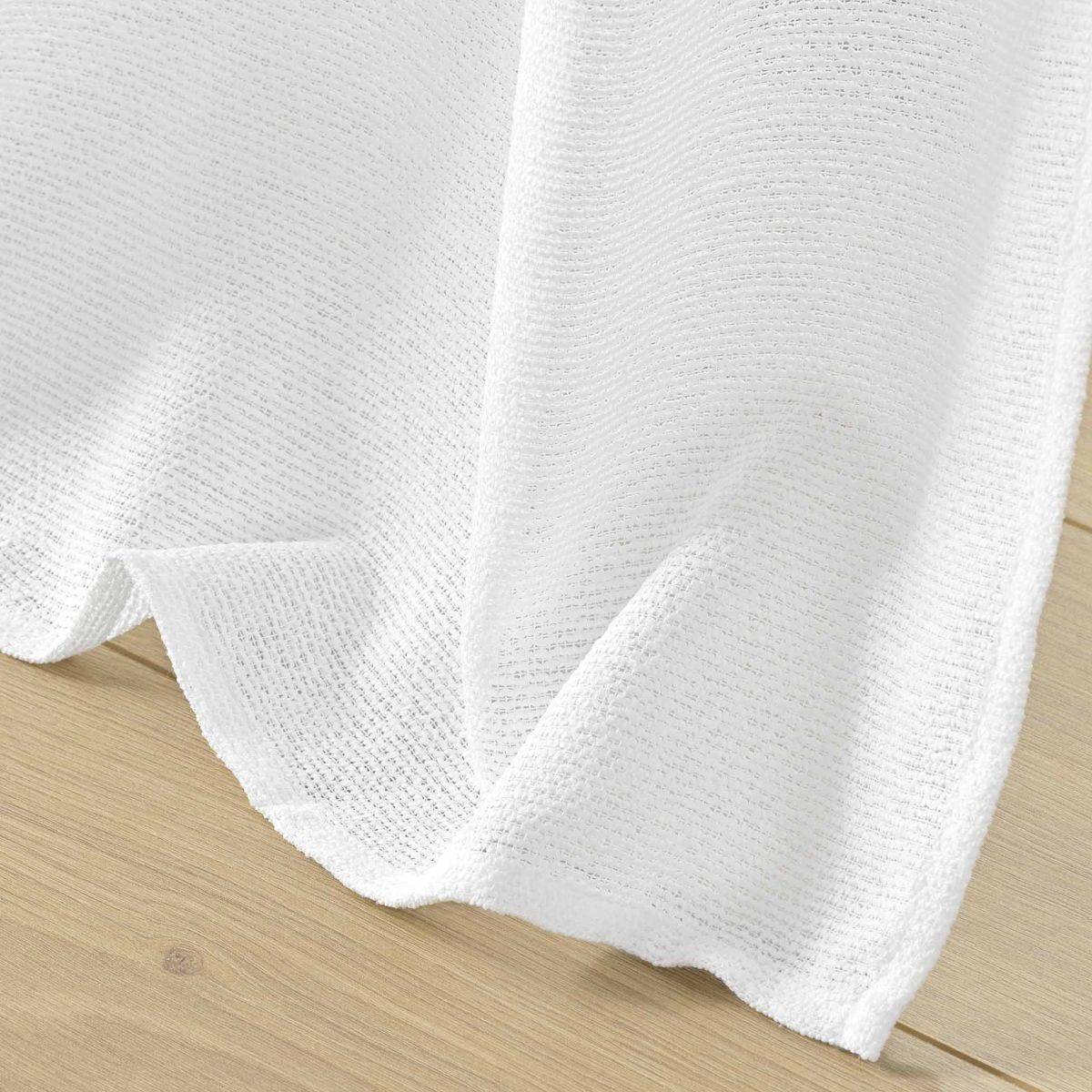 Rideau Voilage à Œillets "Loulaine" 140x280cm Blanc - Image 4