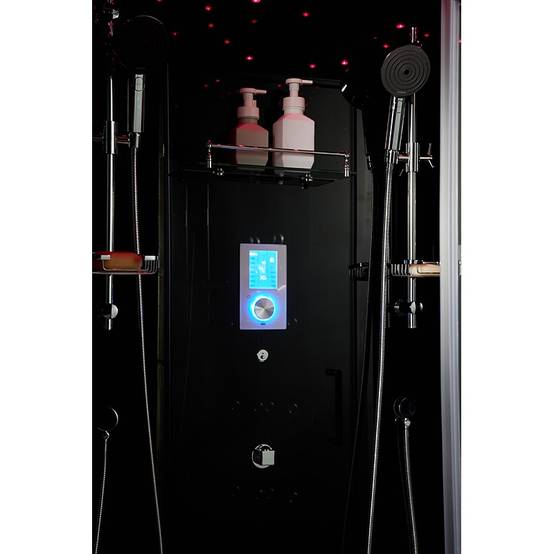 Cabine douche hammam XDUAL 120 BLACK Archipel® - 120x80 cm - Image 3