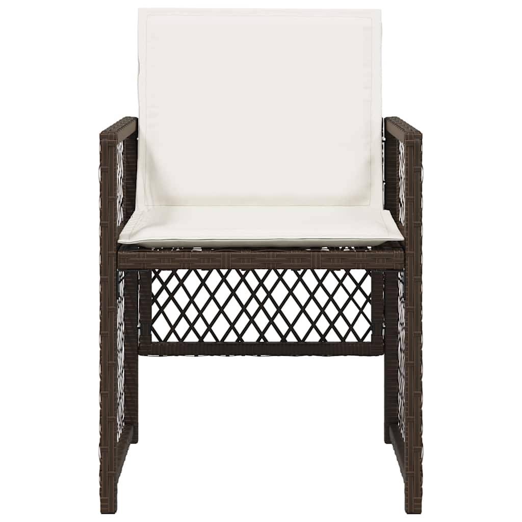 Chaise bois composite 4 places rotin marron  50,5 x 54 x 79 cm  - Prolenta premium  p3125.6 - Image 5