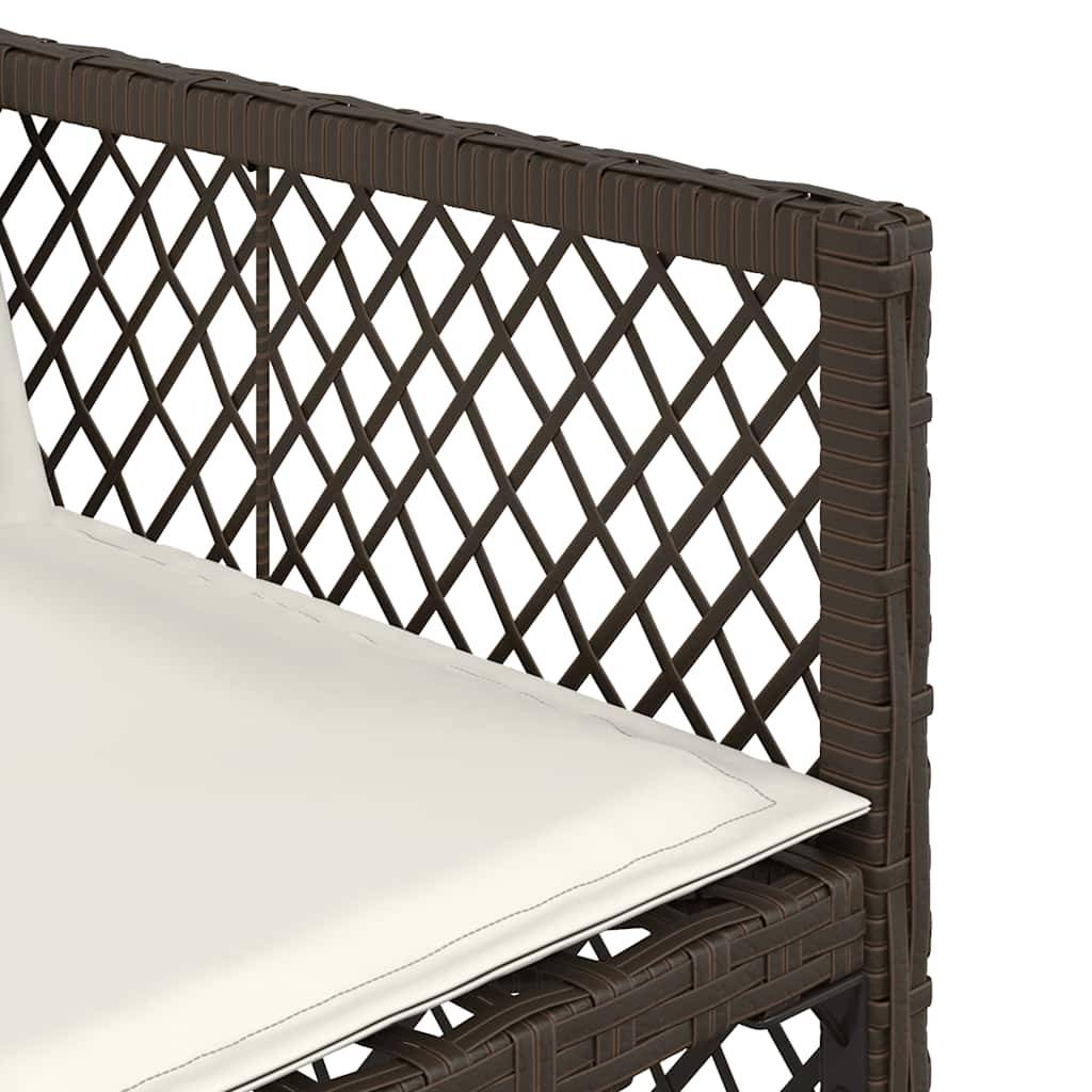 Chaise bois composite 4 places rotin marron  50,5 x 54 x 79 cm  - Prolenta premium  p3125.6 - Image 10