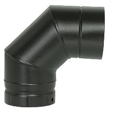 Coude à segment 90° Ø150 Noir émaillé POUJOULAT CDS 90-150 E NM - 56150922 - Image 2