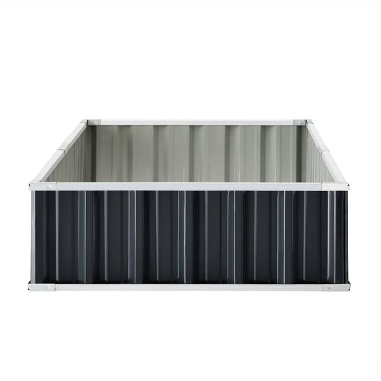 Jardinière rectangulaire acier galvanisé 174 x 90 x 30 cm anthracite - Image 4