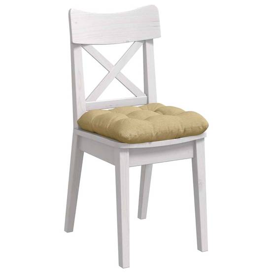 Coussins de siège 4 pcs Vert gris 40 x 40 cm Maison Chic - Image 3