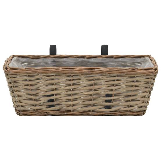 Prolenta Premium - Jardinière osier marron 40 x 16 x13 cm - Prolenta premium p319.1 - Image 3