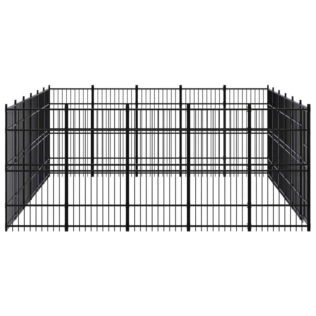 Vidaxl - Chenil D'Extérieur Pour Chiens Acier 27,65 M² - vidaXL - Image 3