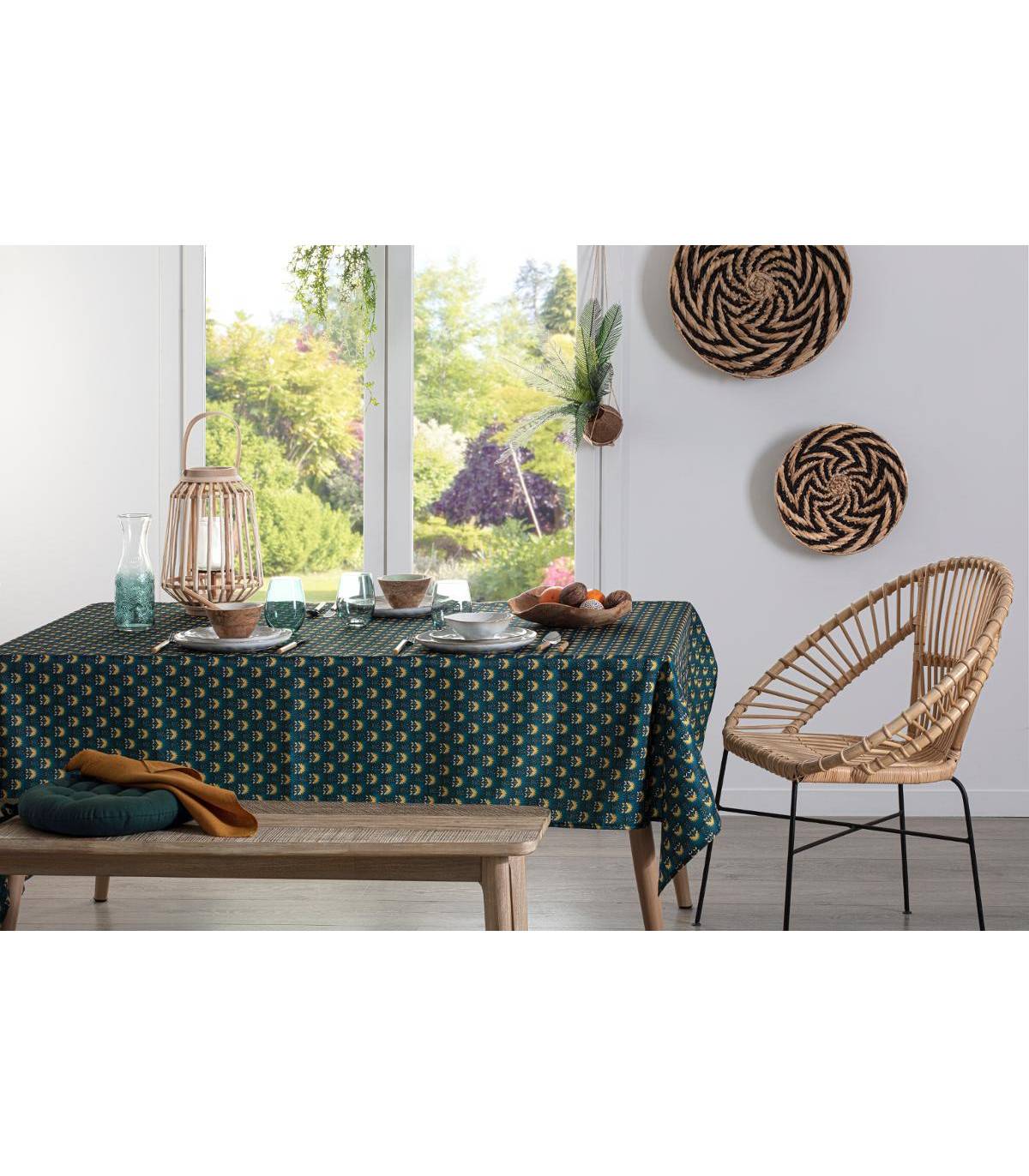 Nappe anti-tache tissu imprimé Palmita 140 x 240 cm - Image 3