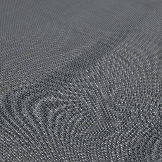 Lot de 2 bains de soleil ELSA en aluminium gris et textilène gris foncé. transats multi positions avec roulettes | sweeek - Image 3