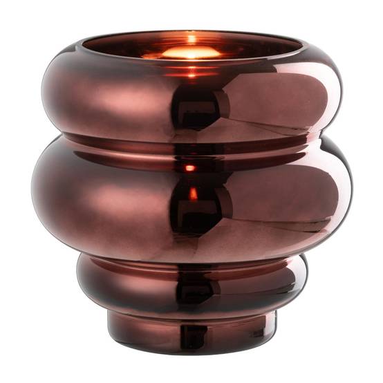 Photophore Design "Cléa" 20cm Prune - Image 1