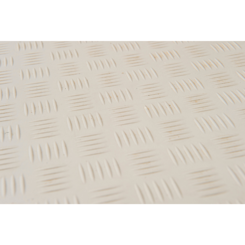 Dalle clipsable intérieur/extérieur Motif "métal strié" - Gris clair 50 x 50 cm - ArtPlast - Image 4