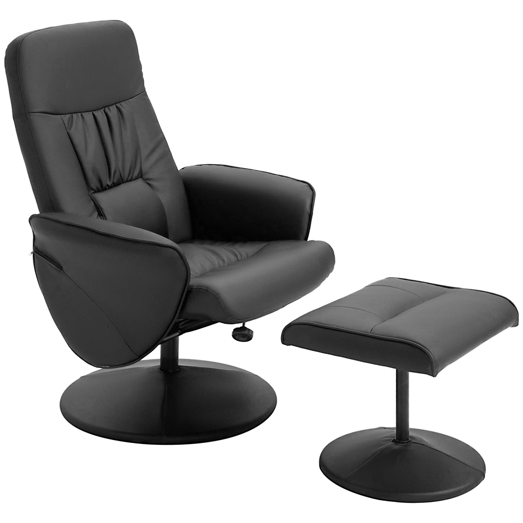 Sans Marque - Fauteuil relax avec repose-pied fauteuil de relaxation relaxant pivotant 360° et dossier inclinable pour TV - Image 2