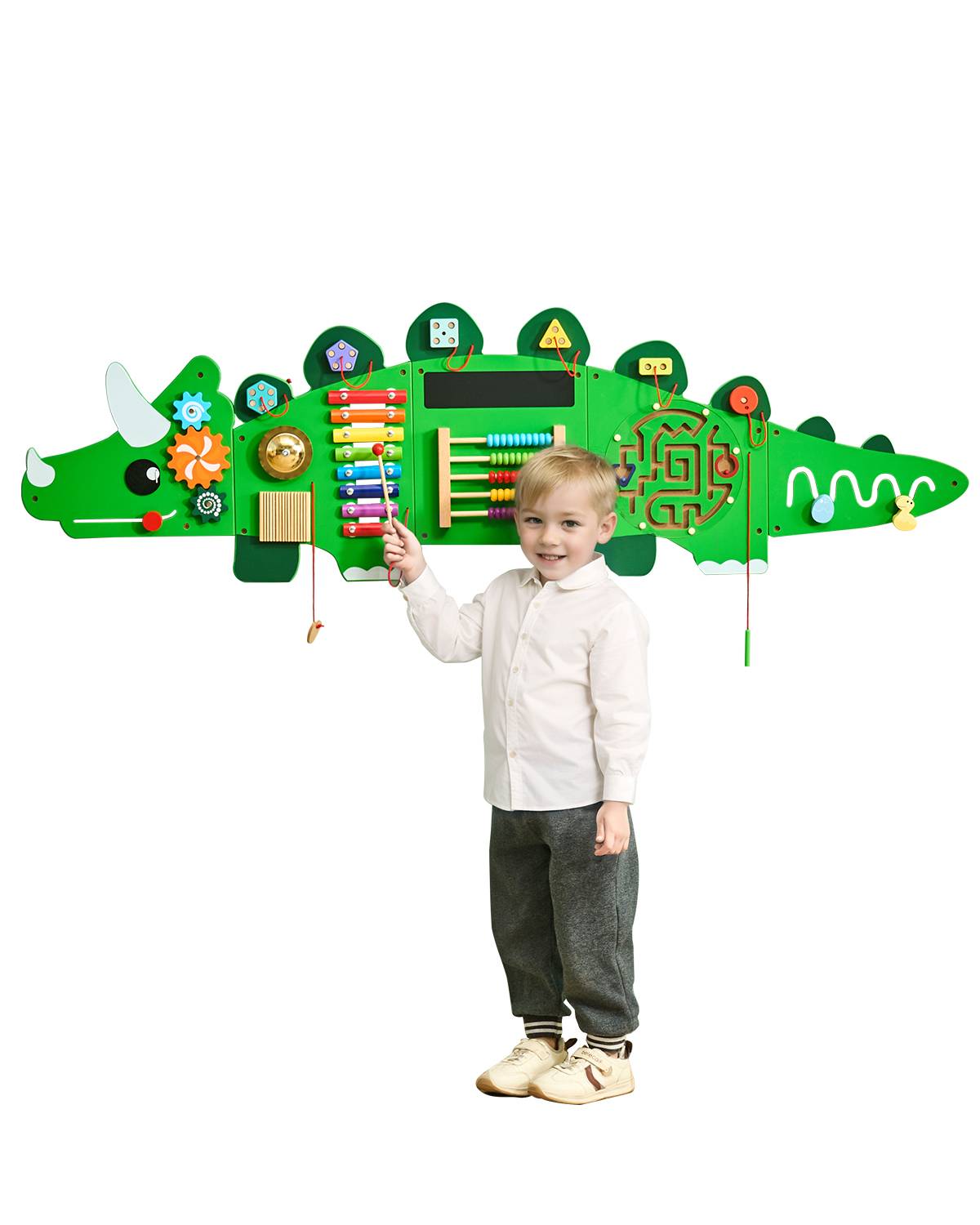 Vevor - Vevor Panneaux Muraux D'activités Dinosaure Jouet Mural Sensoriel Enfant 11 Jeux - Image 1