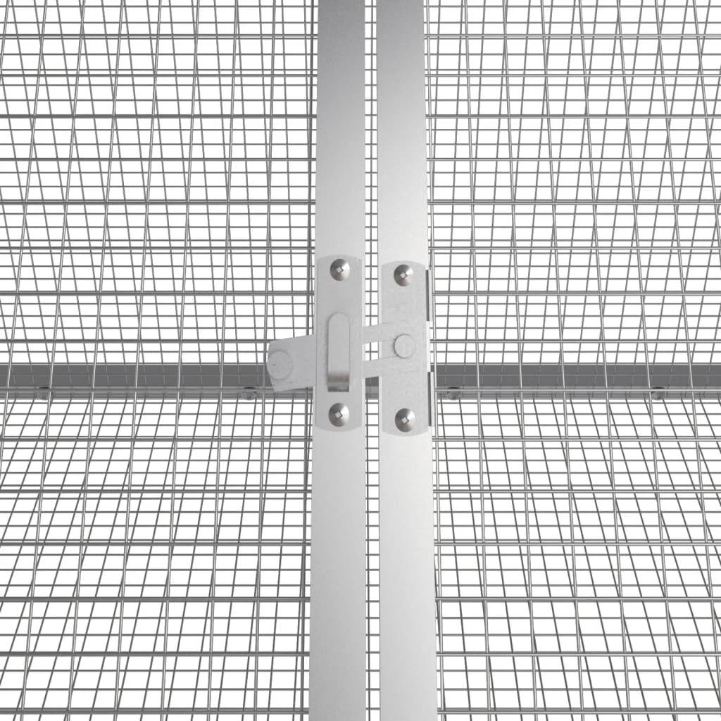 Vidaxl - Clapier Anthracite 403,5x80,5x71 cm Acier galvanisé vidaXL 3106447 - Image 4