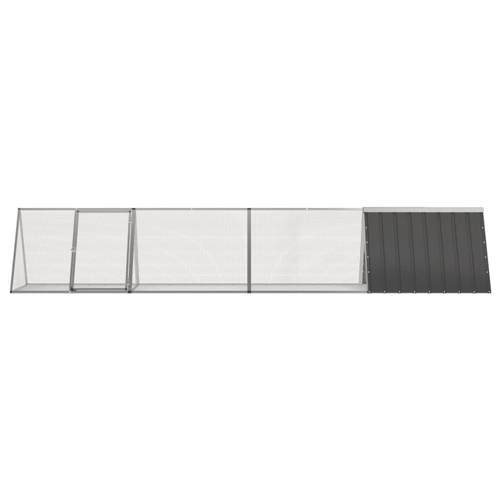 Vidaxl - Clapier Anthracite 403,5x80,5x71 cm Acier galvanisé vidaXL 3106447 - Image 6