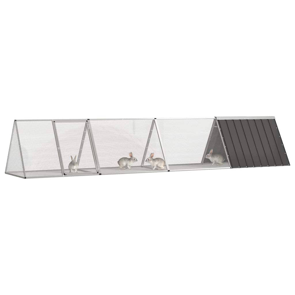 Vidaxl - Clapier Anthracite 403,5x80,5x71 cm Acier galvanisé vidaXL 3106447 - Image 6