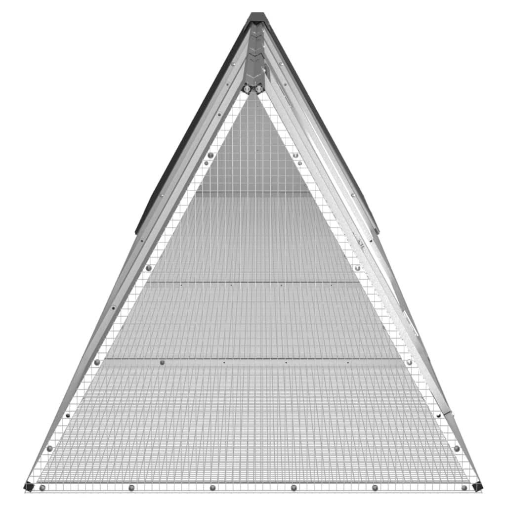 Vidaxl - Clapier Anthracite 403,5x80,5x71 cm Acier galvanisé vidaXL 3106447 - Image 5
