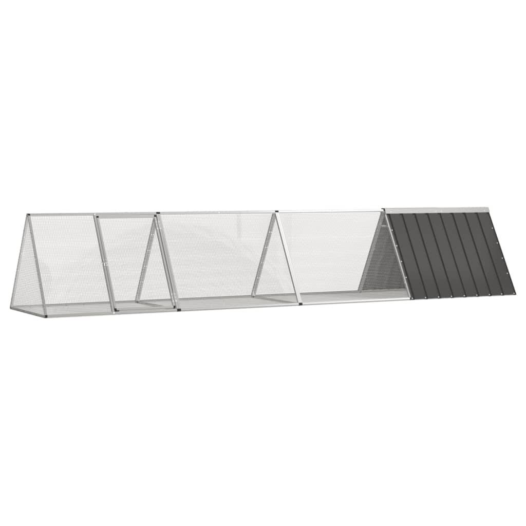 Vidaxl - Clapier Anthracite 403,5x80,5x71 cm Acier galvanisé vidaXL 3106447 - Image 1