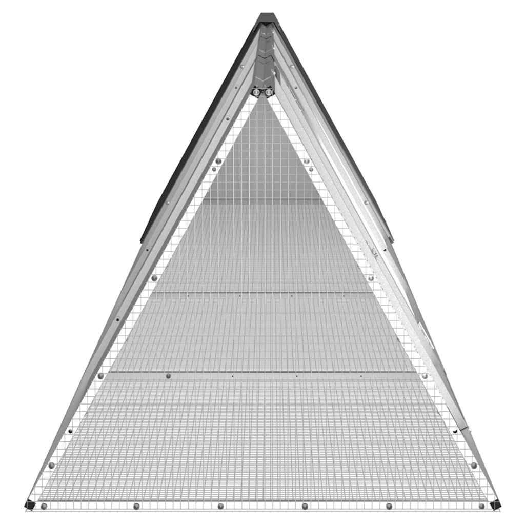 Vidaxl - Clapier Anthracite 403,5x80,5x71 cm Acier galvanisé vidaXL 3106447 - Image 4