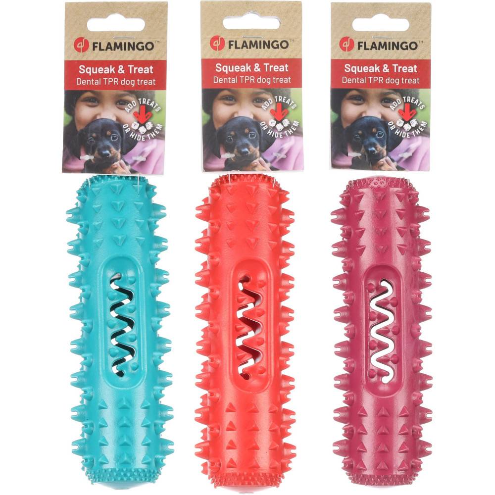 Flamingo - Flamingo - Jouet Stikka Bâton cache friandises 18 cm couleurs aléatoire pour chien vendu a l'unité - Image 8