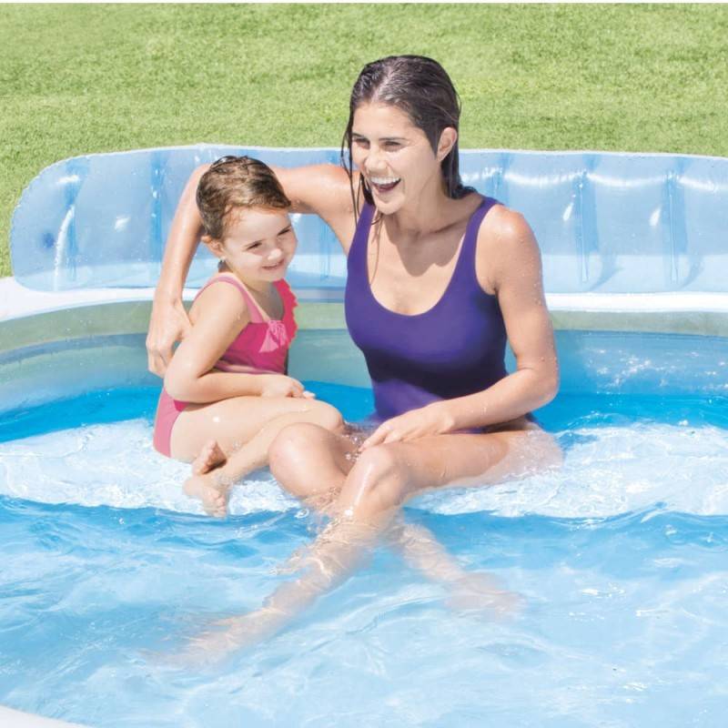 Piscine familiale avec banquette intégrée Intex - Image 3