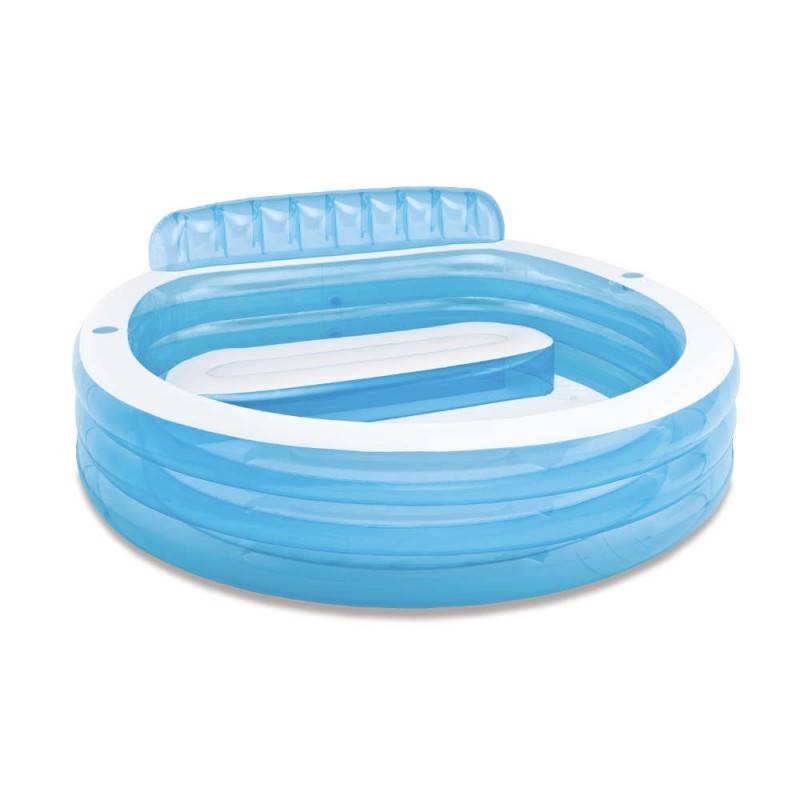 Piscine familiale avec banquette intégrée Intex - Image 1