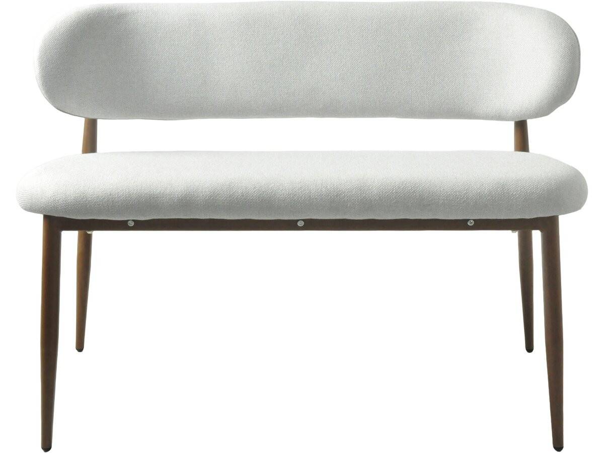 Habitat Et Jardin - Banc De Salle à Manger En Tissu - 110 Cm - "sélène" - 3 Places - Gris Clair Et Marron -habitat Et Jardin - Image 4