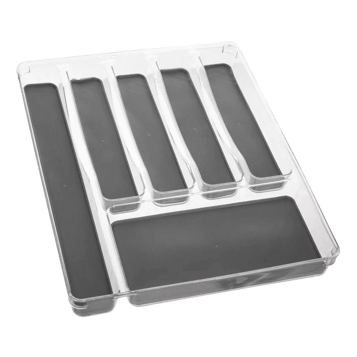 Range-Couverts "6 Compartiments" 40cm Gris - Image 1