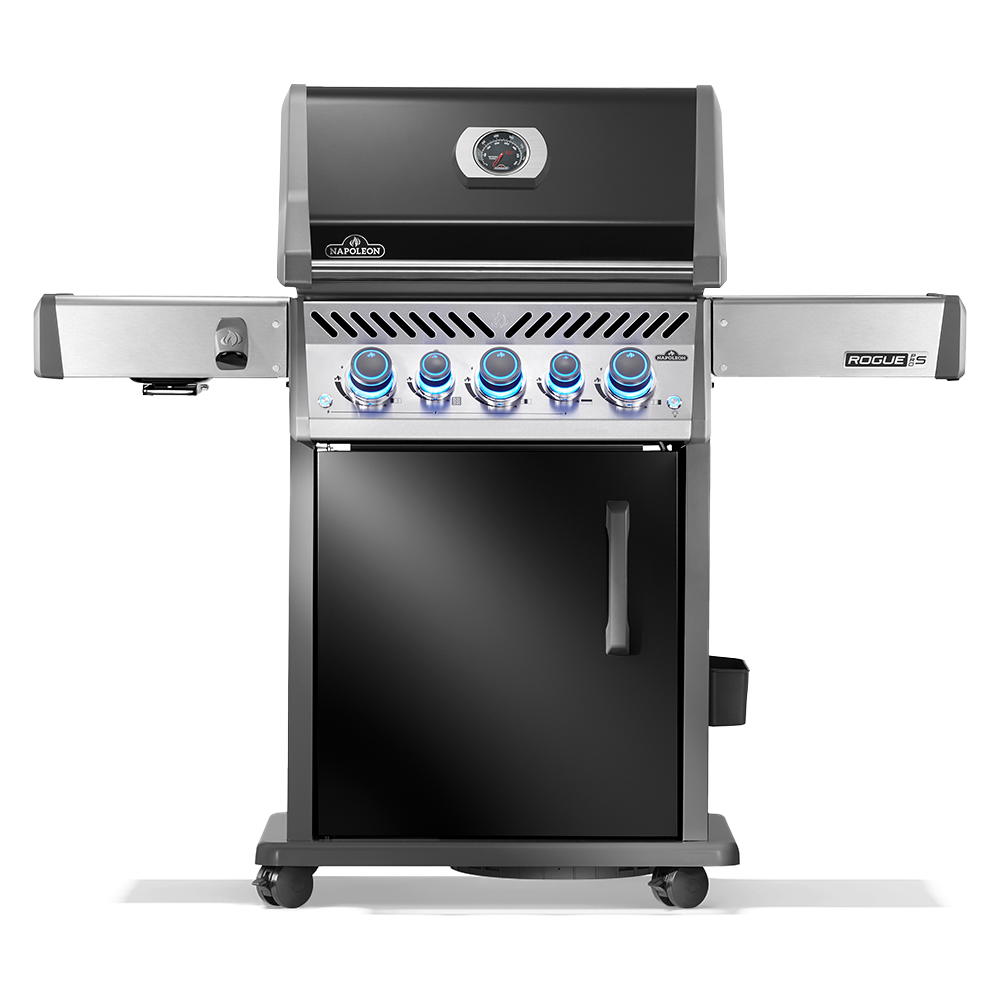 Napoleon - Barbecue à gaz Rogue PRO-S 425 + Sizzle Zone + Brûleur arrière + Rôtissoire - Noir