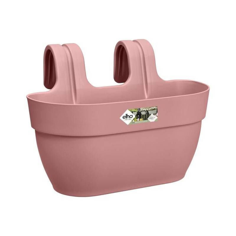 Elho - Elho - Pot De Fleurs -  Vibia Campana Easy Hanger Medium - Rose Poussiere - Balcon Exterieur - L 24.1 X W 36 X H 26.5 Cm - Image 1