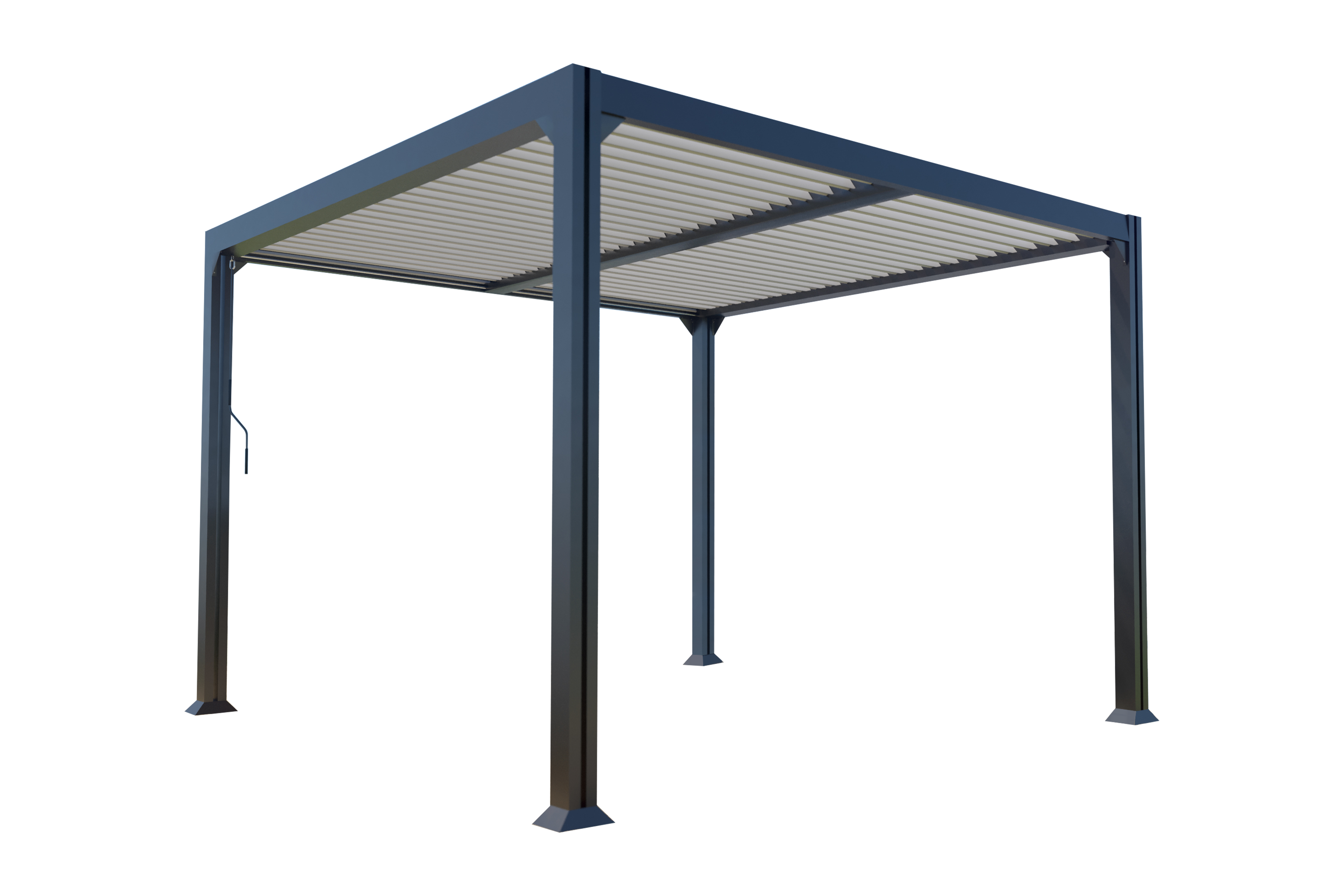 Couleurs du monde - Denver - Pergola autoportante bioclimatique 3x3m en aluminium  - Couleurs du Monde - Image 4