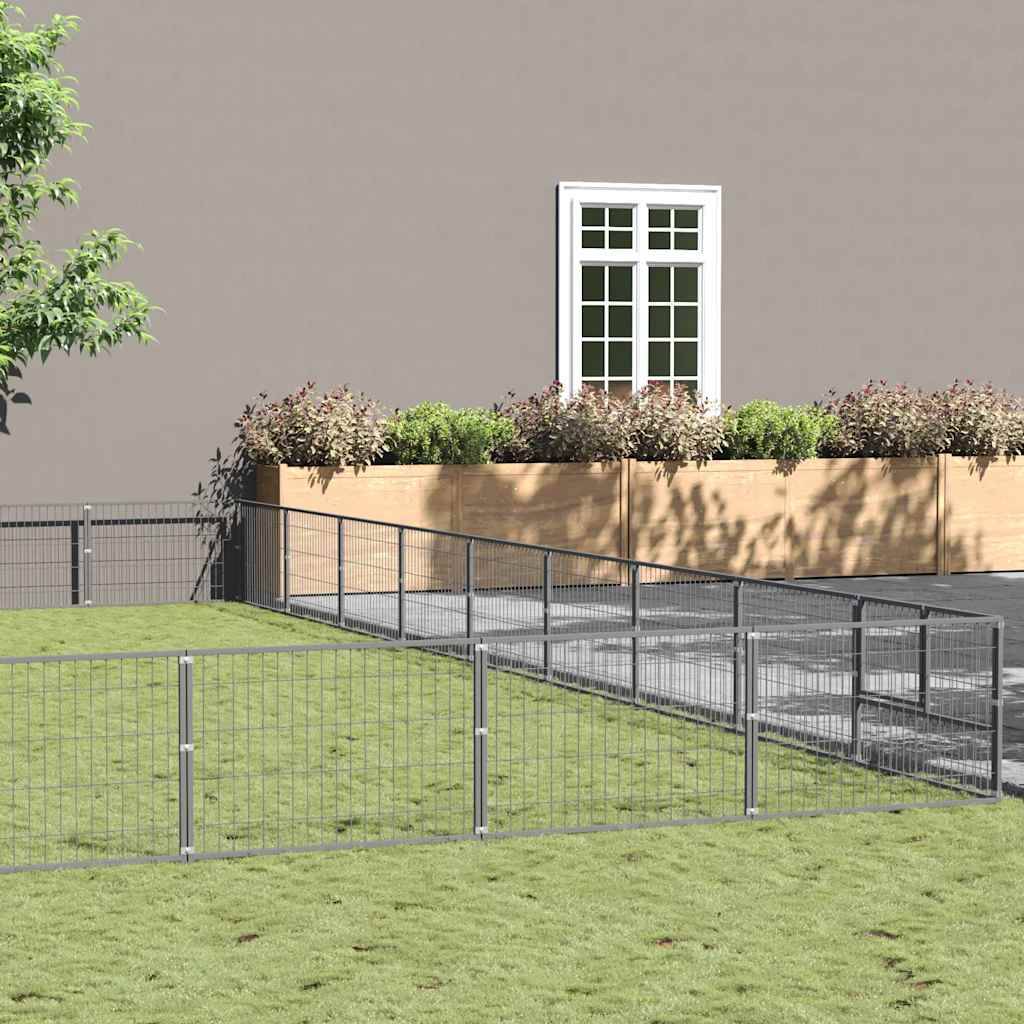 Vidaxl - Chenil Argenté 90 m² Acier vidaXL 3082196 - Image 1