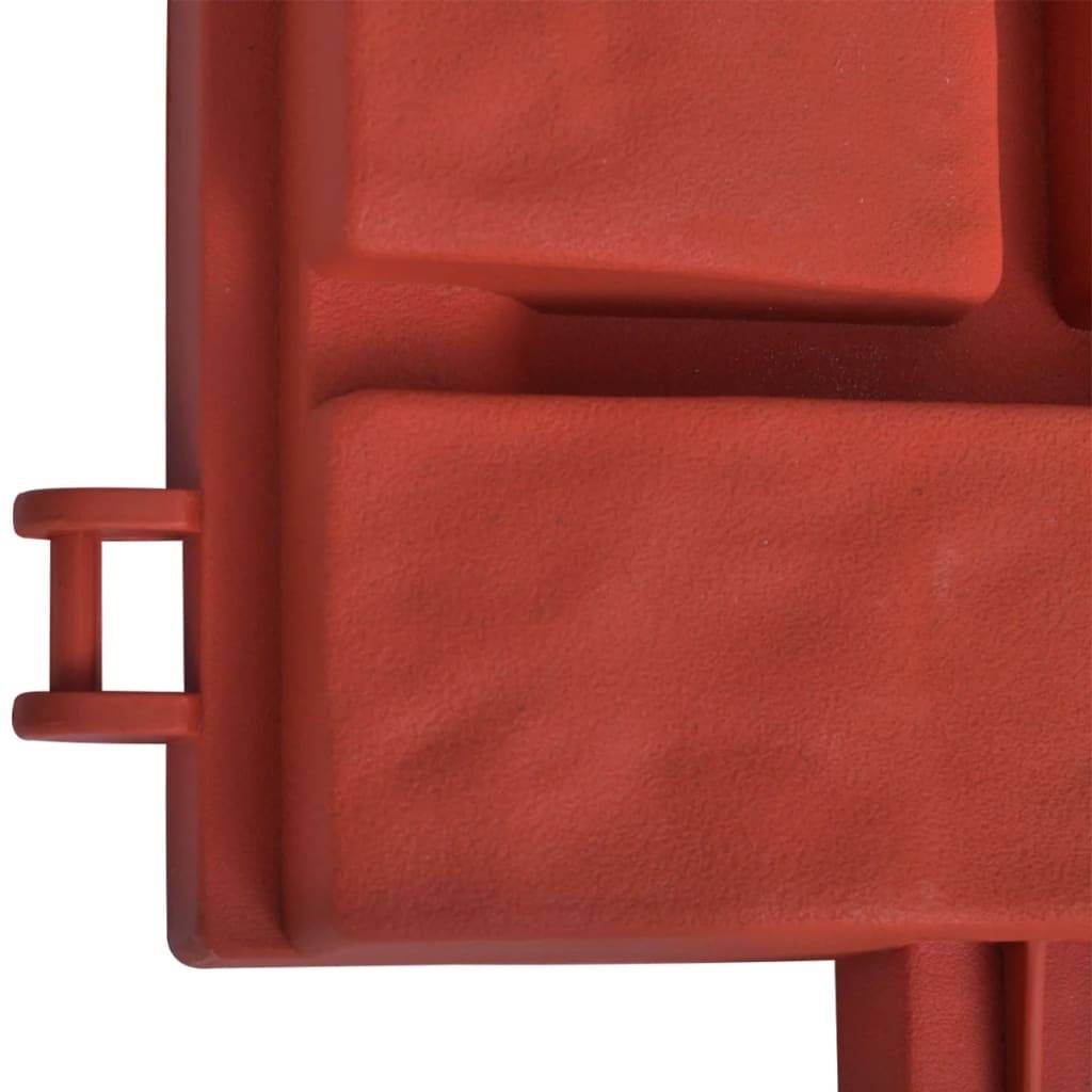 Clôture de jardin polypropylène rouge 500 x 2 x 29 cm - PANGIVO - Image 4