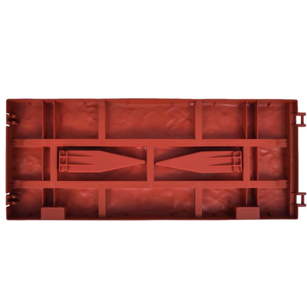 Clôture de jardin polypropylène rouge 500 x 2 x 29 cm - PANGIVO - Image 7