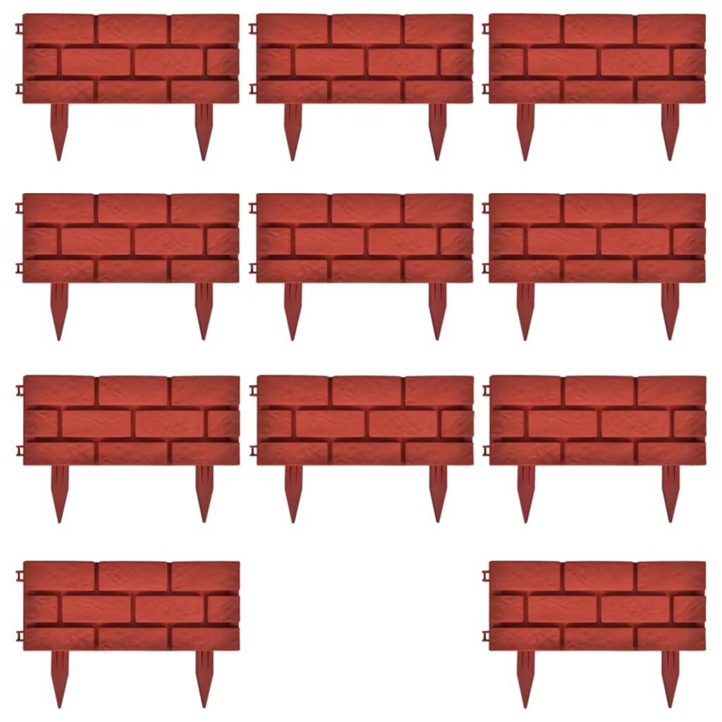 Clôture de jardin polypropylène rouge 500 x 2 x 29 cm - PANGIVO - Image 10