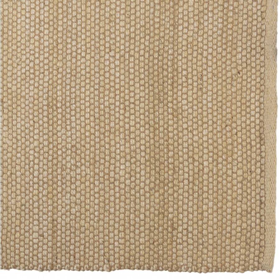 QUENTIN - Tapis rectangulaire 200x290cm en jute et coton beige - Image 3