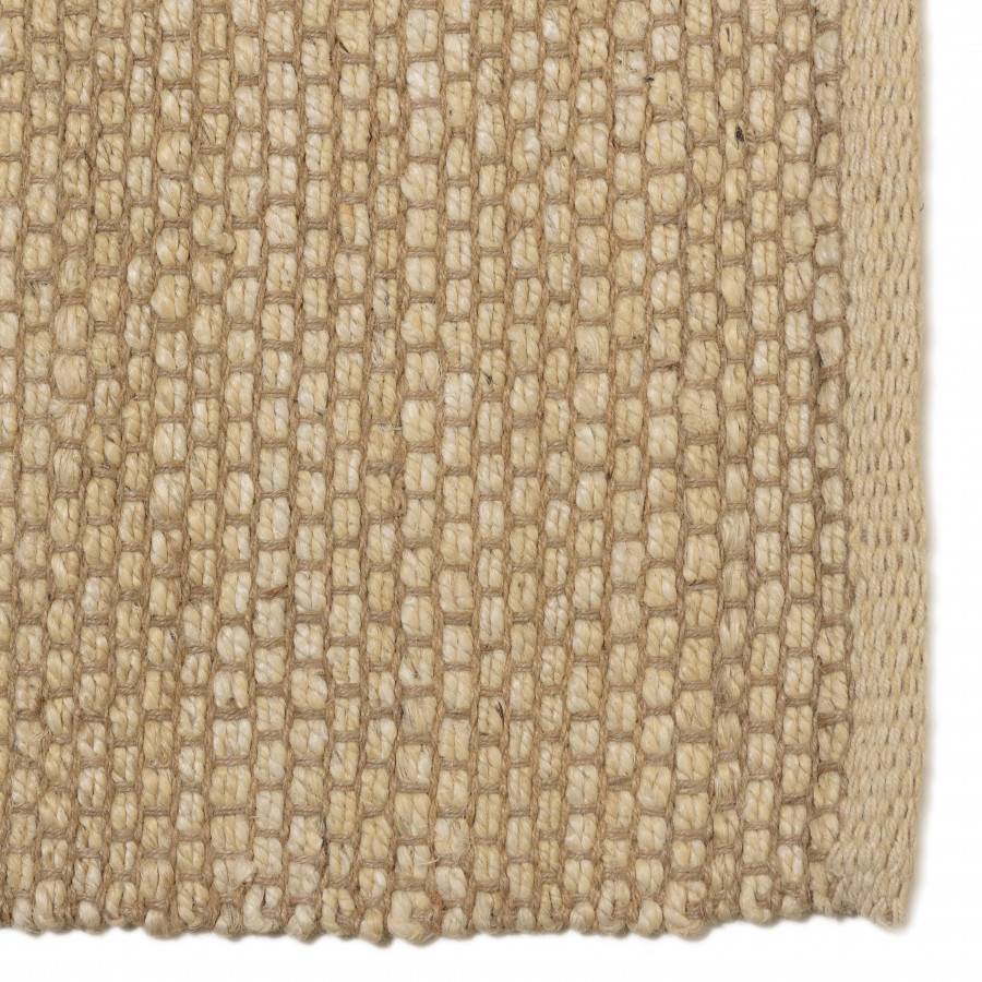 QUENTIN - Tapis rectangulaire 200x290cm en jute et coton beige - Image 5