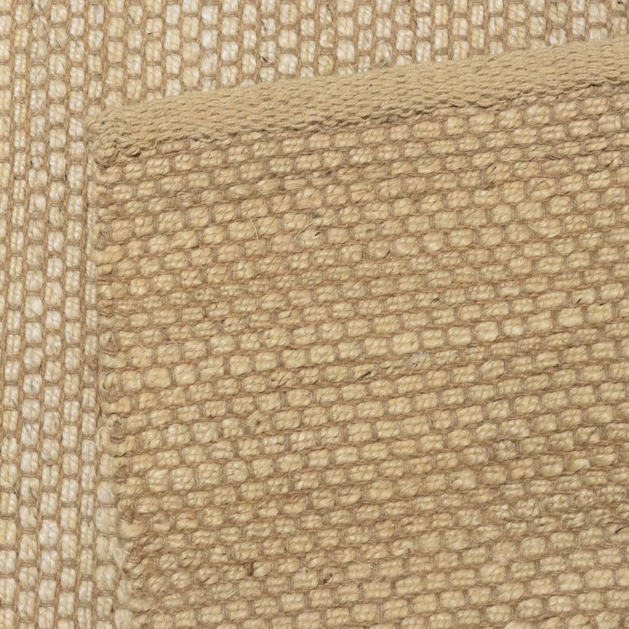 QUENTIN - Tapis rectangulaire 200x290cm en jute et coton beige - Image 6
