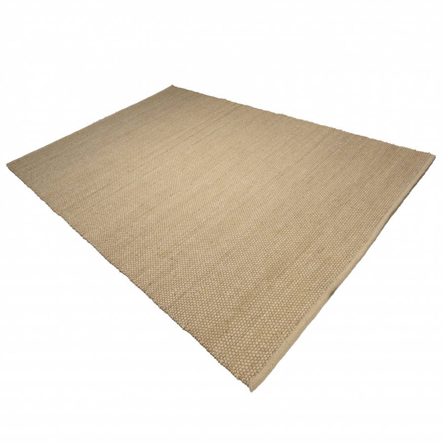 QUENTIN - Tapis rectangulaire 200x290cm en jute et coton beige - Image 7