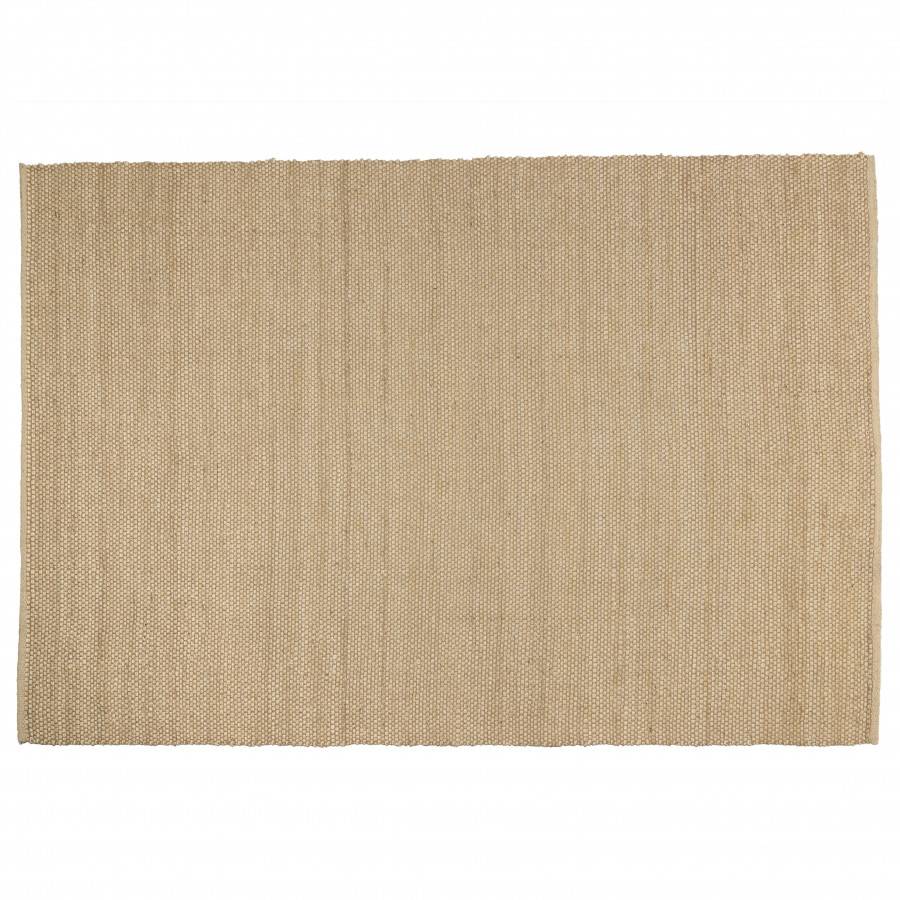 QUENTIN - Tapis rectangulaire 200x290cm en jute et coton beige - Image 1