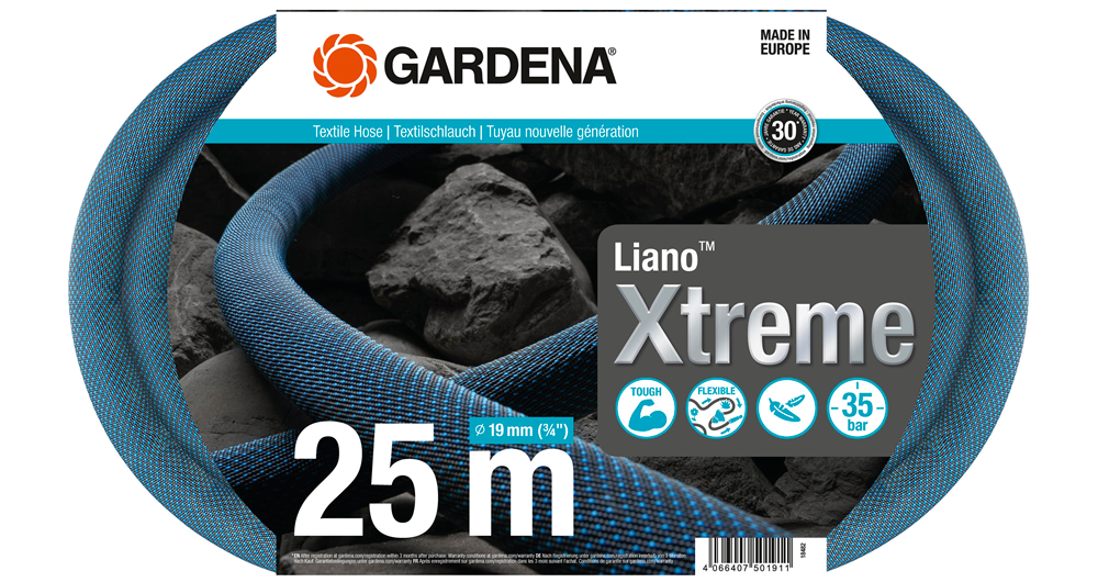 Gardena - Tuyau Textile Hose Liano Xtreme 19 mm (3/4') - 25 m - GARDENA - 18482-20 - Image 1