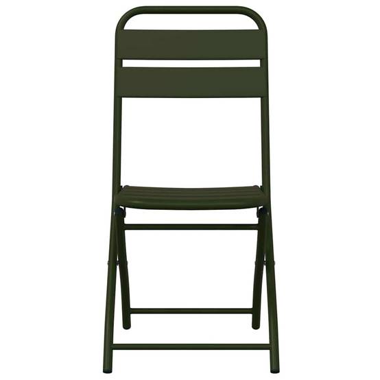 Chaise de jardin pliante acier vert 42 x 52 x 82 cm - PANGIVO - Image 5