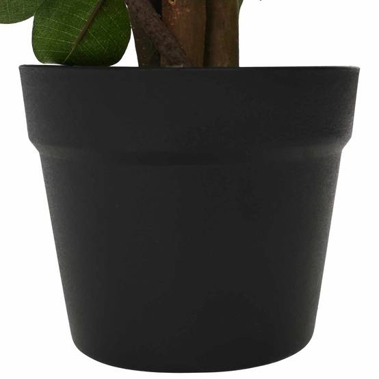 Plante artificielle Ficus tissu et bois vert 73 x 16 x 60 cm - PANGIVO - Image 5